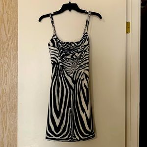 AFRM Zebra Print mini dress size medium.